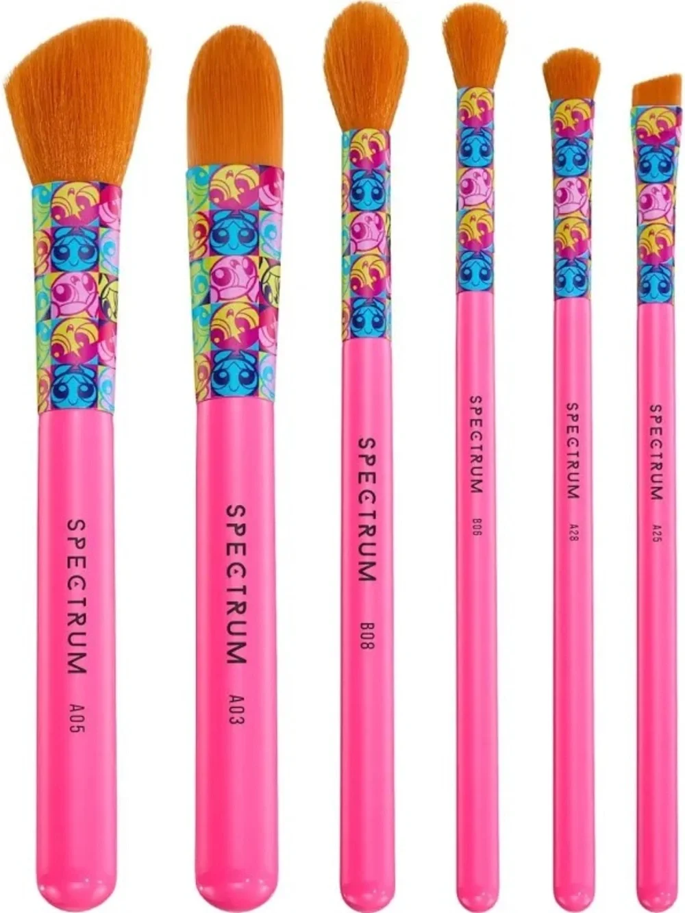Spectrum x The Powerpuff Girls Blossom 6-piece Makeup Brush Set Brand New In Box